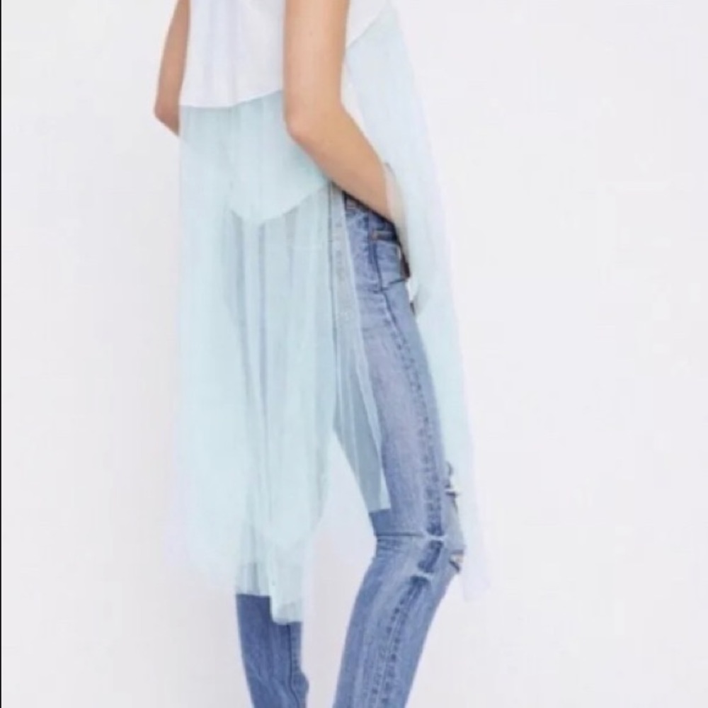 NWT Free People All The Way Up Sheer Mesh Tank